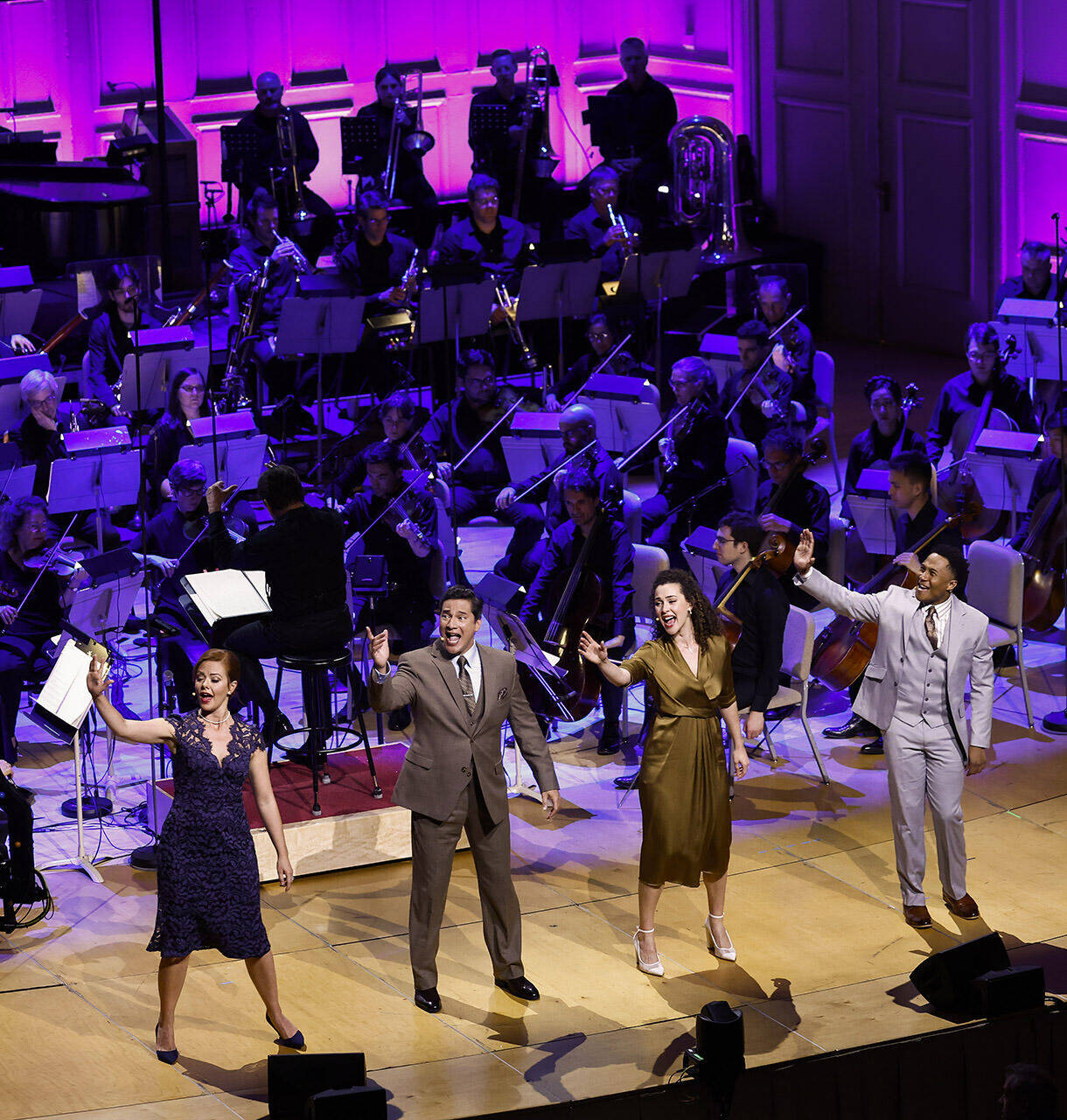 5 29 24 Daniel Yearwood Kate Rockwell Nicholas Rodriguez and Daniel Yearwood dancing 2 Winslow Townson